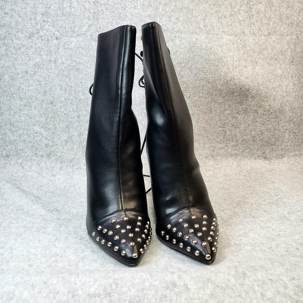 MACKIN J Black Studded Pointy Toe Heels Sizes Varies - Picture 4 of 6